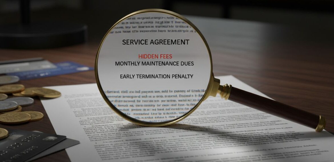 Hidden fees spots